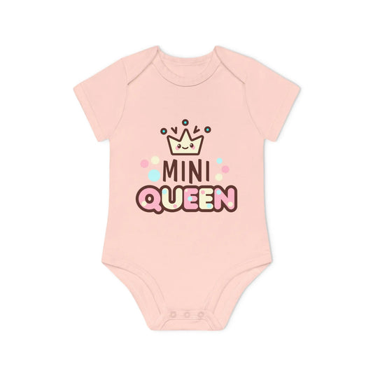 Mini Queen Romper – Schattige Baby Romper met Kroontje | Biokatoen in 4 Kleuren Printify