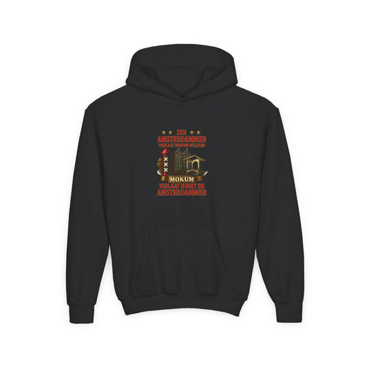 Kids Hoodie Amsterdammer zwart