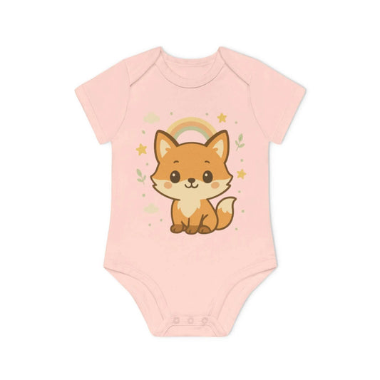 Foxy Romper – Baby Romper met Schattige Vos Design | Biologisch Katoen in 6 Kleuren - Creatieve Aap