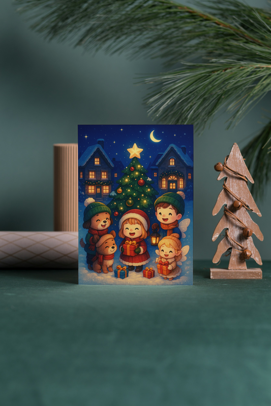 β¨Kerst Wenskaart A6 (Midwinter Village β Collectie) β¨