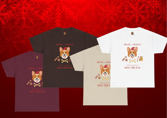 Deck the Halls Dog Treats – Kerst T-Shirt voor Volwassenen – S t/m 5XL