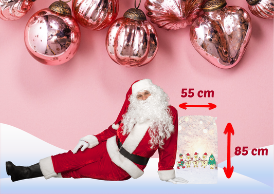 Kerst Familie Gans Cadeau Zak β 55 x 85 cm β Vrolijke Christmas Goose Gift Bag