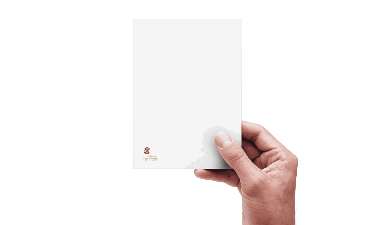 Handgemaakte A6 wenskaart met hondje, bloemen en gekleurde pootafdrukken – zomerse sfeer met witte envelop