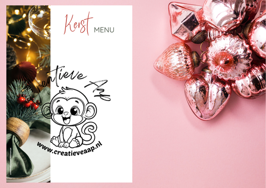 π½οΈ Kerst Menu Sjabloon β PDF Download (Geen fysiek product)
