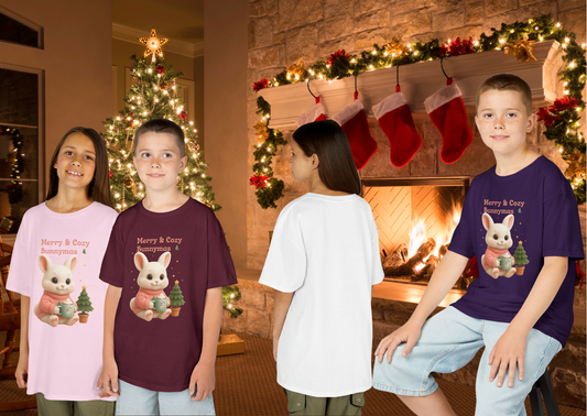 Kinder T-Shirt β Maggie Kersteditie | Merry & Cozy Bunnymas