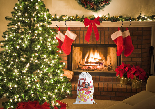 β¨ π Merry & Bright β Kerst Cadeauzak (Duurzaam & Herbruikbaar)