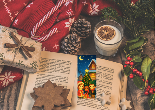 ⭐ Boekenlegger – Kerstviering (Midwinter Village Collectie) ⭐