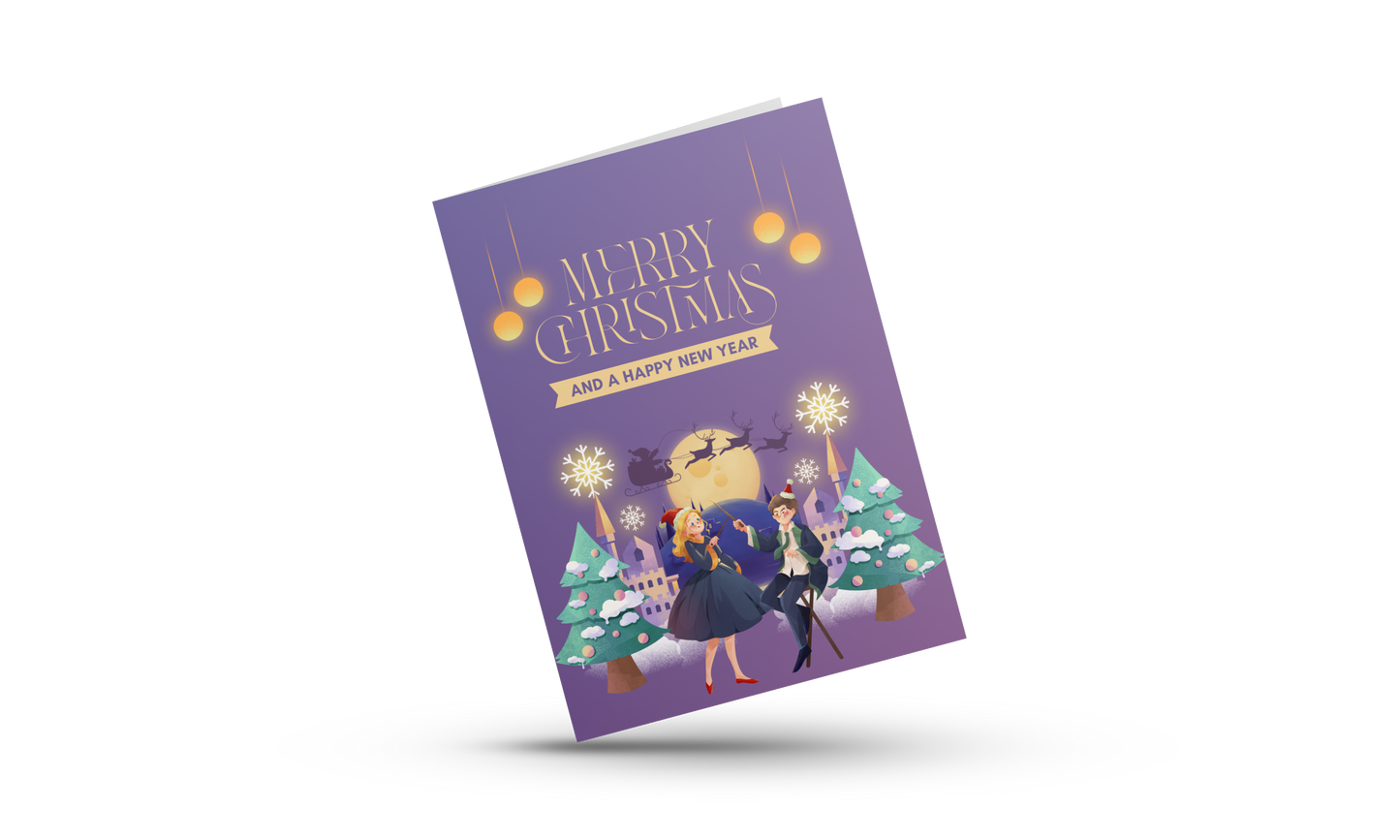 β¨ π Handgemaakte Kerst Wenskaart β Sprookjes Winter Edition