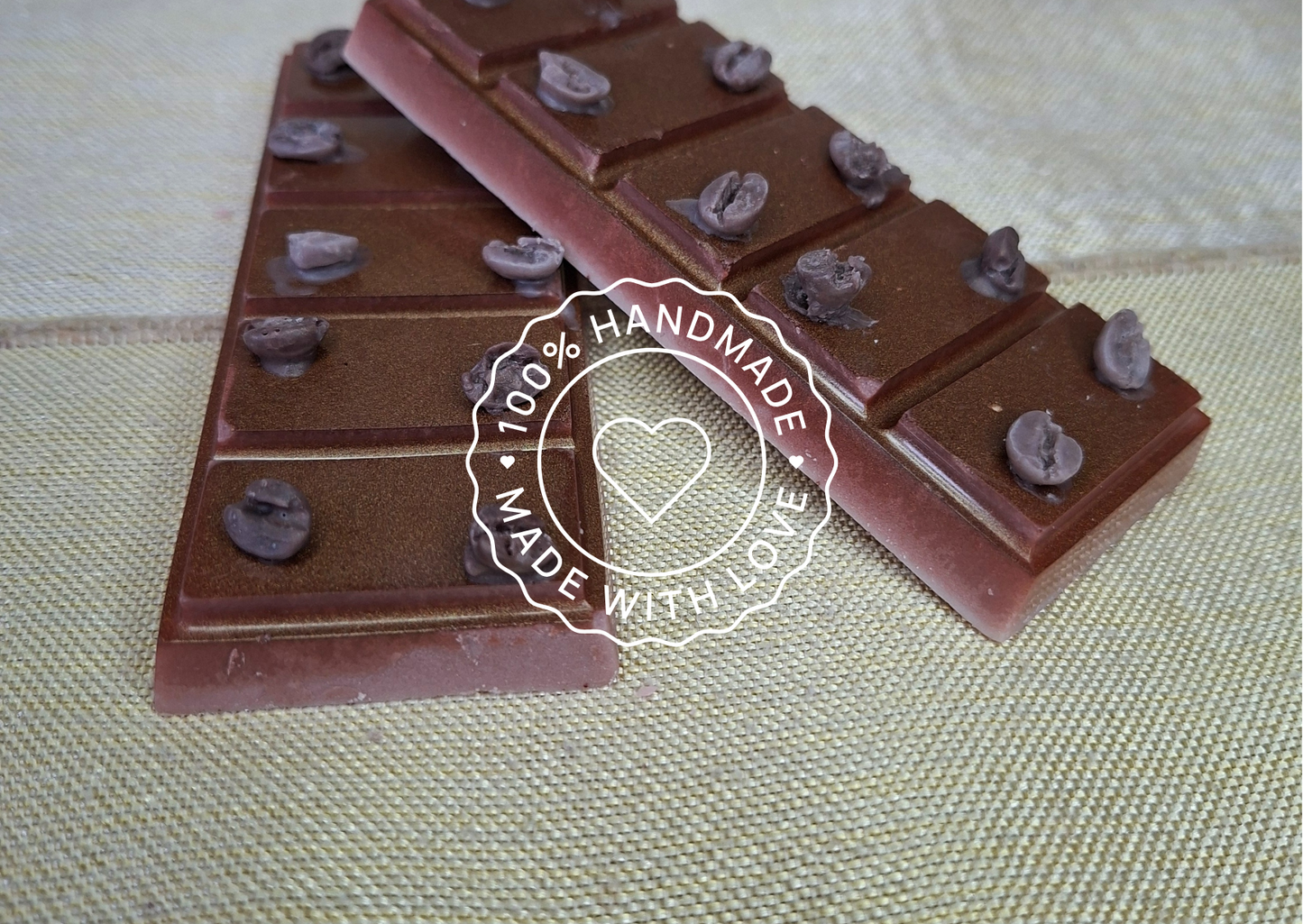 ☕ Handgemaakte Waxmelt Bar – Chocolade & Koffie (50 gram)