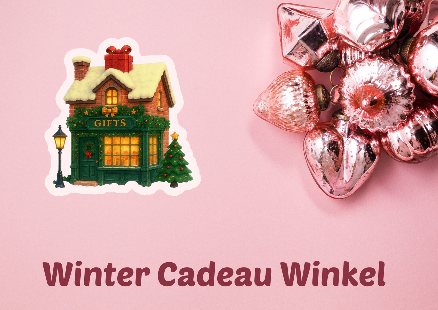 ❄️ Kerst Vinylstickers – Midwinter Village Collectie