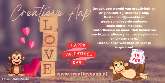 Verras je Geliefde of Verwen Jezelf: Valentijnsdag 2024 Actie bij Creatieve Aap Webshop!