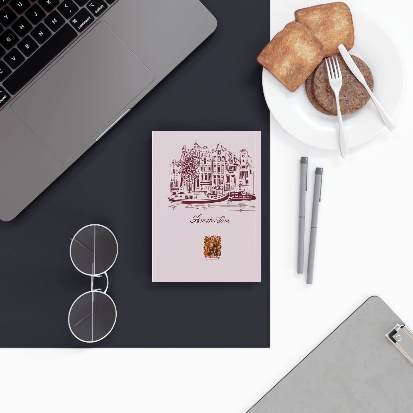 Amsterdam Mokum Notitieboek / Bullet Journal – 13,2 x 18,8 cm – Creatieve Aap Collectie 2025 - Creatieve Aap