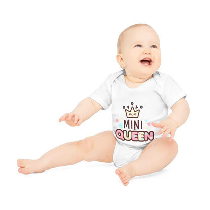 Mini Queen Romper – Schattige Baby Romper met Kroontje | Biokatoen in 4 Kleuren Printify