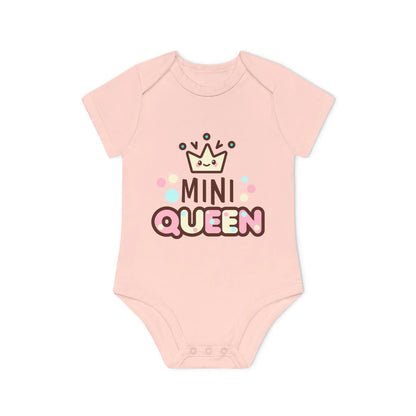 Mini Queen Romper – Schattige Baby Romper met Kroontje | Biokatoen in 4 Kleuren Printify