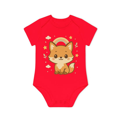 Foxy Romper – Baby Romper met Schattige Vos Design | Biologisch Katoen in 6 Kleuren - Creatieve Aap