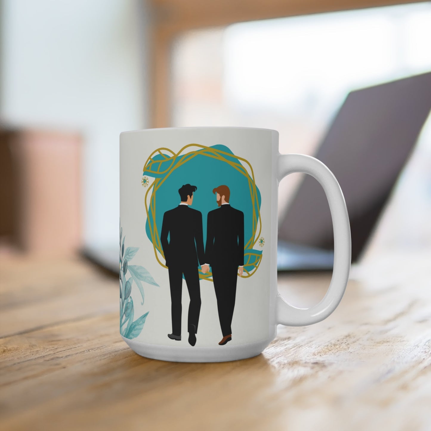 Mr. & Mr. Huwelijksmok – Liefdesvolle Cadeaumok (325 ml & 440 ml) Printify