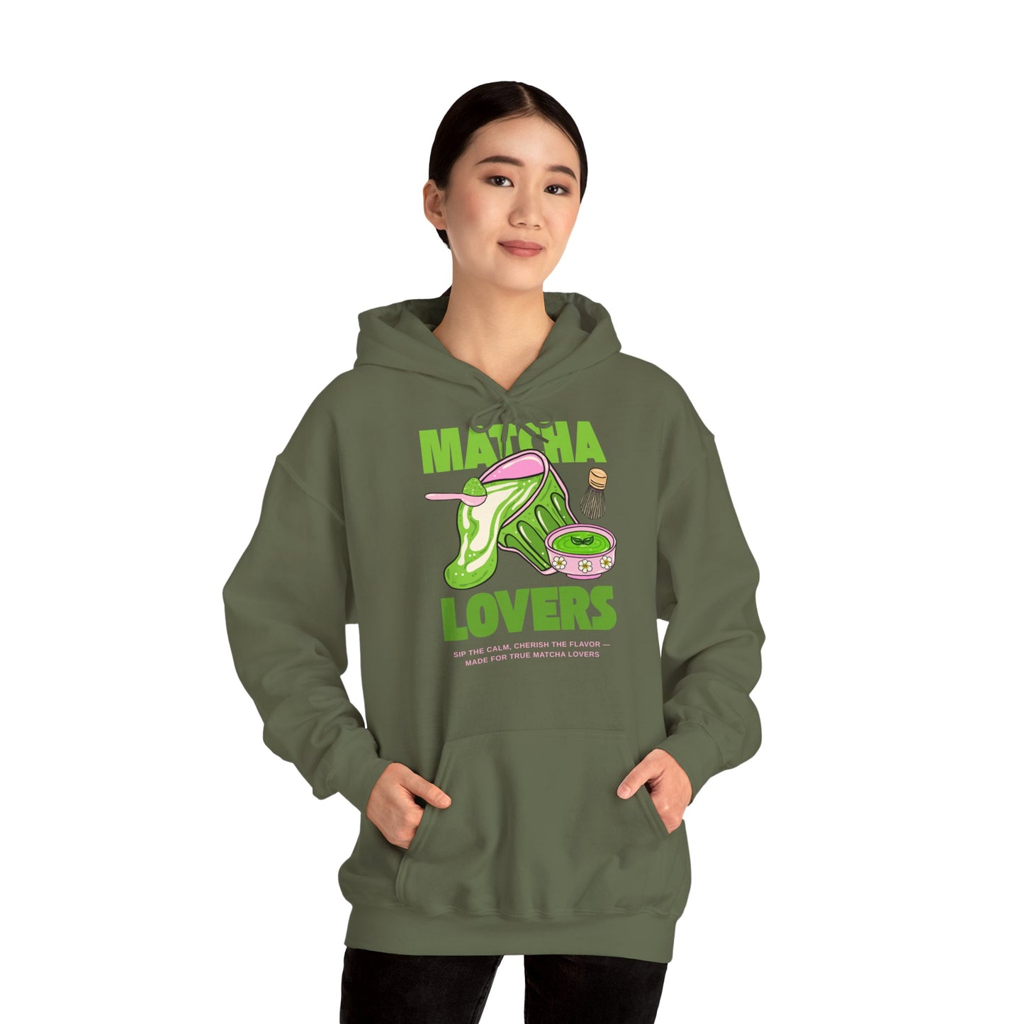 Unisex Heavy Blend™ Hooded Sweatshirt – Matcha Lovers