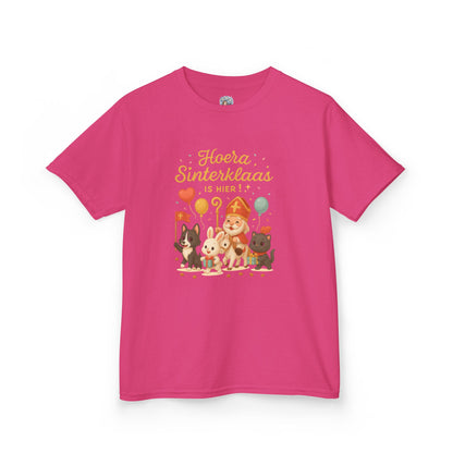 🎁 Kinder T-shirt – Hoera Sinterklaas is hier!