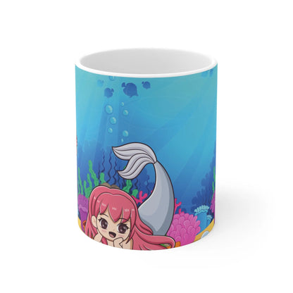 Kawaii Zeemeerminnen Mok – Keramiek 330ml of 440ml Printify