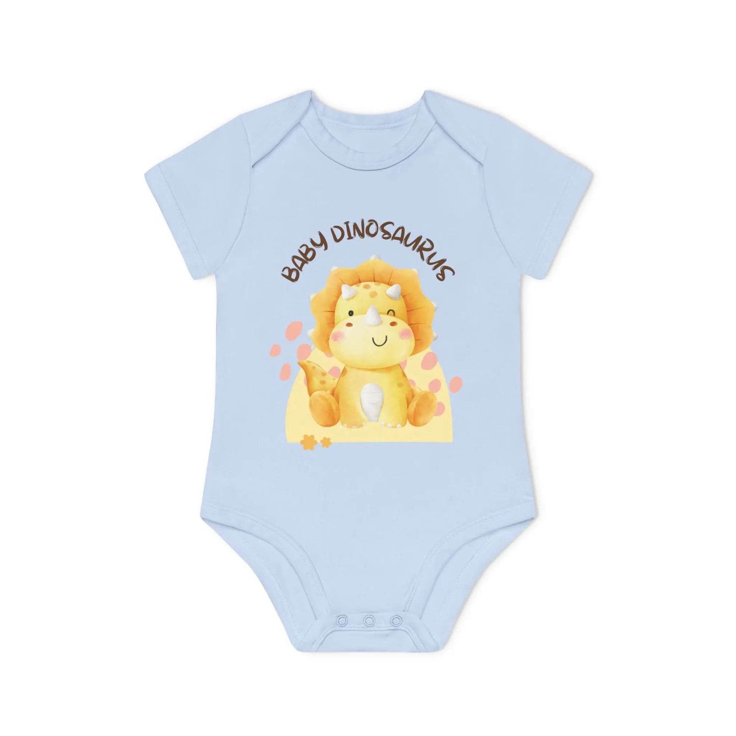 Baby Dinosaurus Romper – Schattige Triceratops Babyromper | Biokatoen in 4 Kleuren - Creatieve Aap