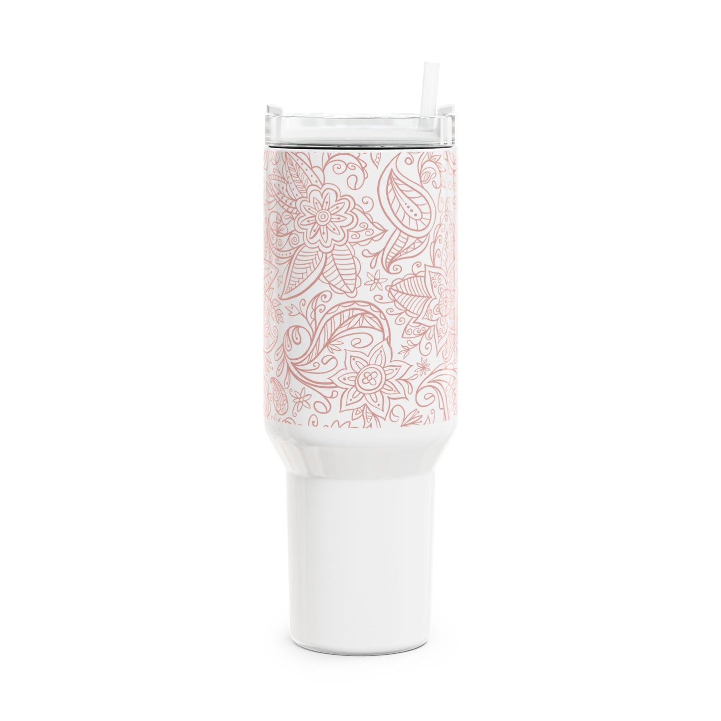 Primrose Herfst Tumbler 900 ml – dubbelwandige RVS beker met primrose bloemenpatroon en rietje – Creatieve Aap
