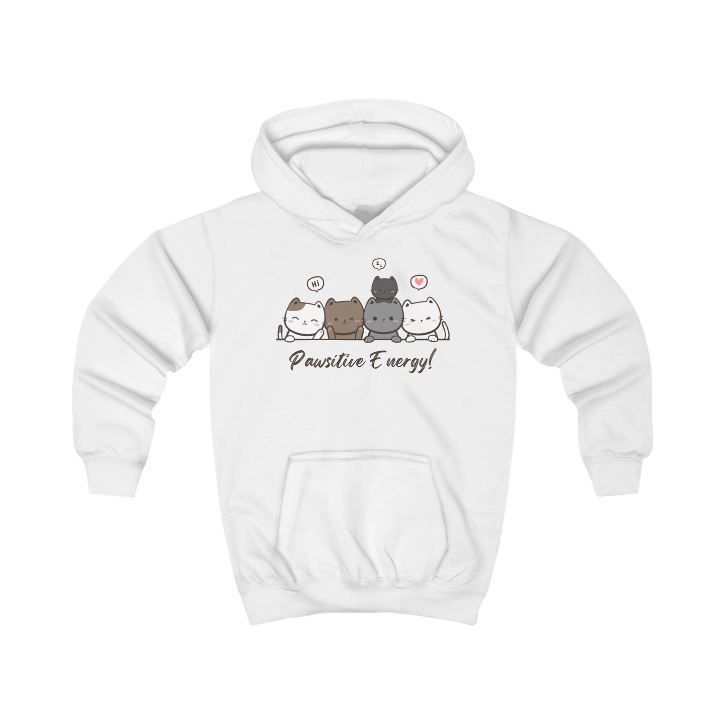 Kinder Hoodie – Pawsitive Energy!