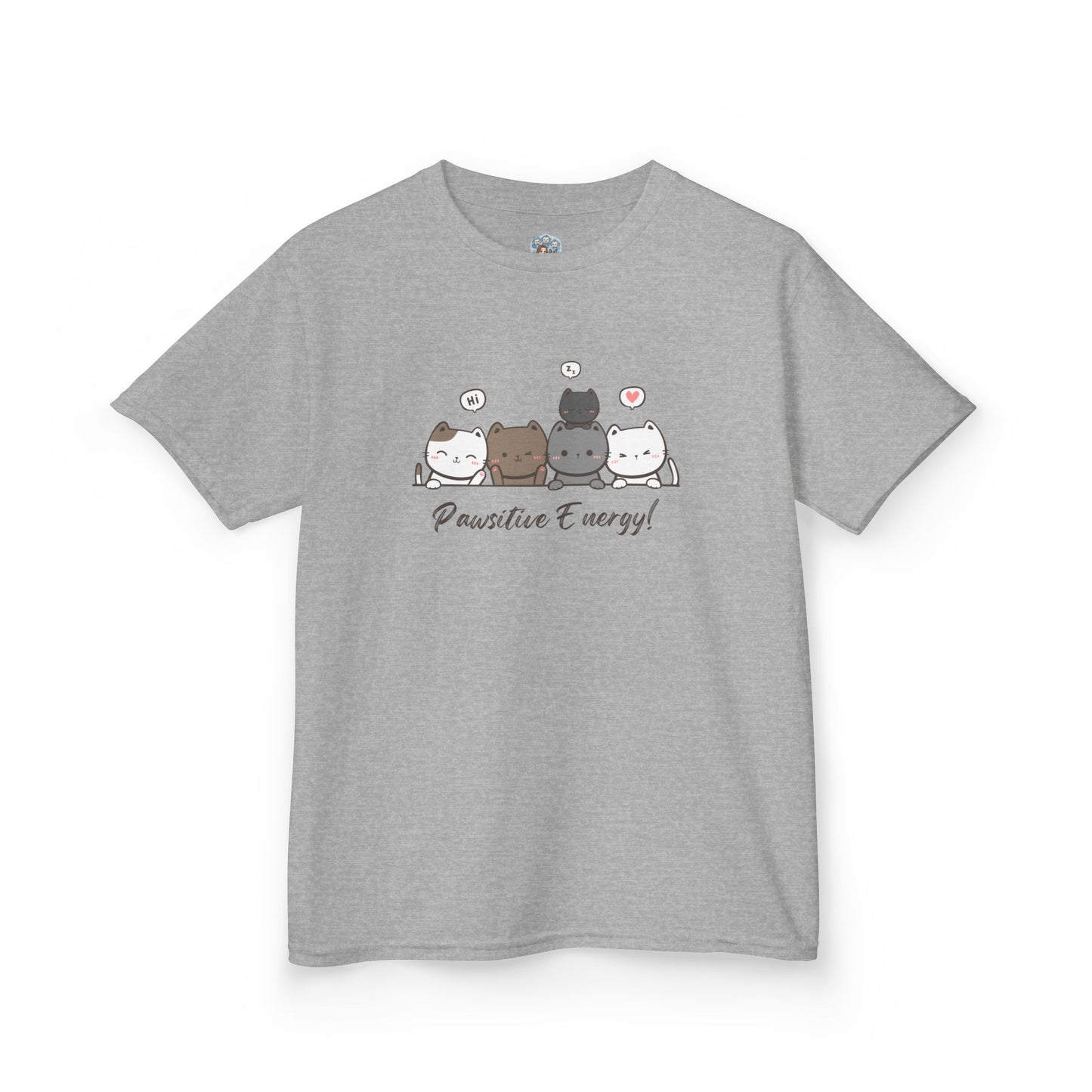 Kinder T-shirt – Pawsitive Energy!
