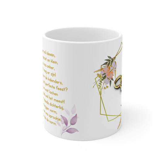 Verloving & Bruiloft Plannen Mok – Romantische Tekst – 325 ml & 440 ml Printify