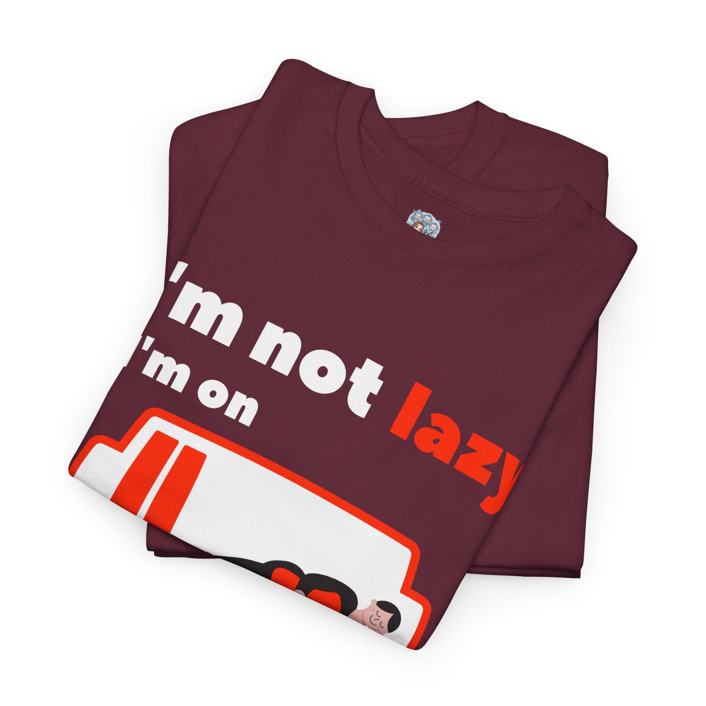 Unisex Heavy Cotton Tee – I’m Not Lazy, I’m on Energy-Saving Mode