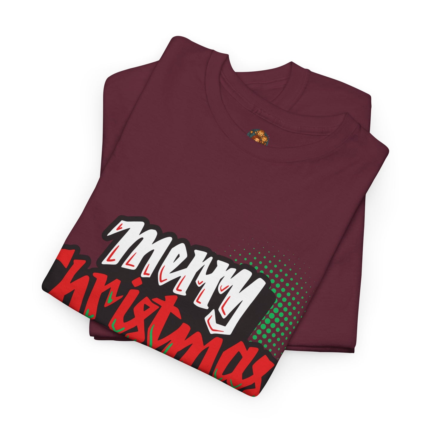 Merry Christmas T-Shirt Unisex – Forest Green/Maroon/Grey/Black – Kerstshirt Volwassenen S-5XL