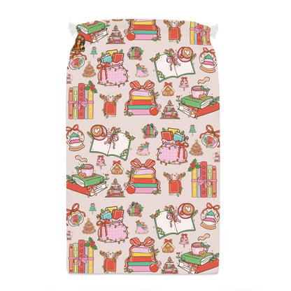 BookLover Kerstzak – 55 x 85 cm – Christmas Book Lover Gift Bag