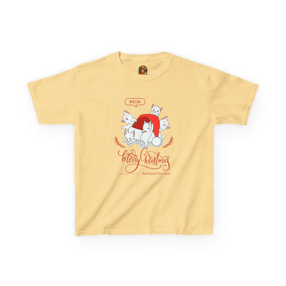 🎄 Kerst Kinder T-Shirt – Katten Kerst Collectie (Kids XS–XL)