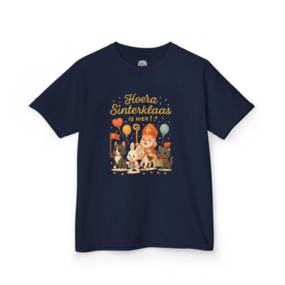 🎁 Kinder T-shirt – Hoera Sinterklaas is hier!