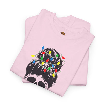 Jingle Bells Skull Bun – Adult Unisex T-Shirt