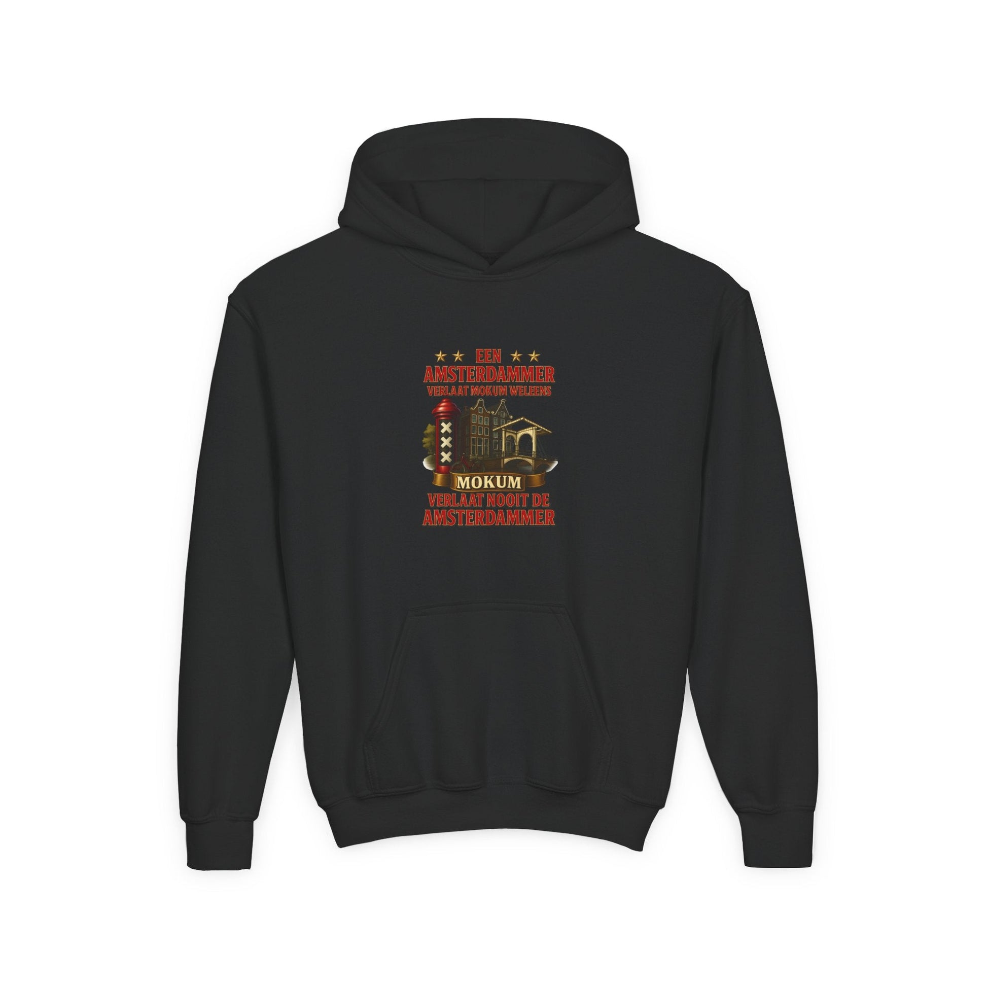 Kids Hoodie Amsterdammer zwart 