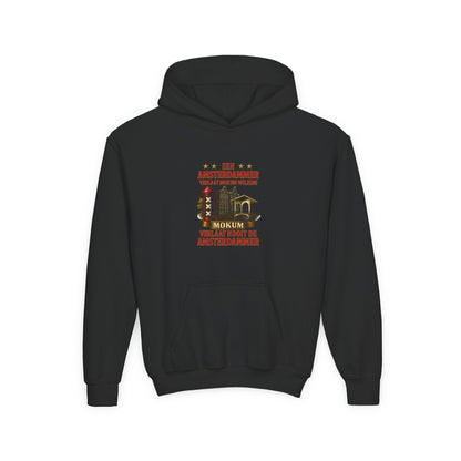 Kids Hoodie Amsterdammer zwart 