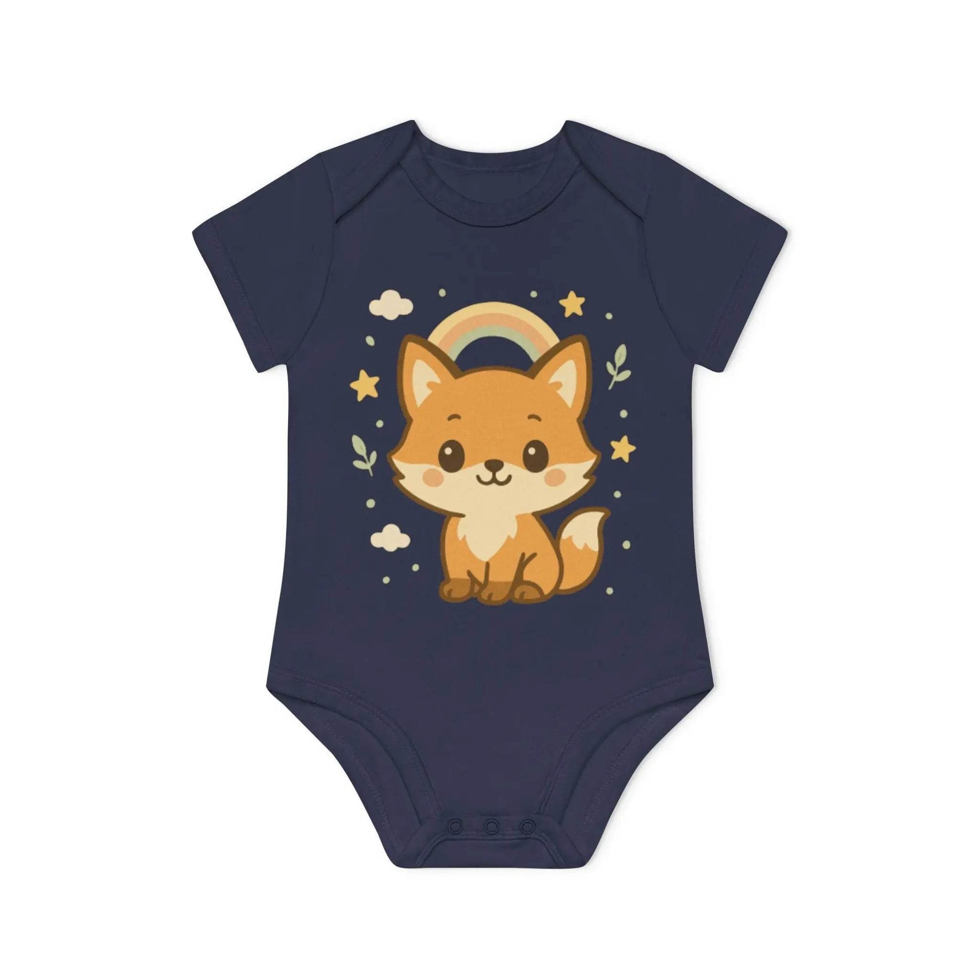 Foxy Romper – Baby Romper met Schattige Vos Design | Biologisch Katoen in 6 Kleuren - Creatieve Aap