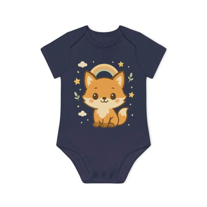 Foxy Romper – Baby Romper met Schattige Vos Design | Biologisch Katoen in 6 Kleuren - Creatieve Aap
