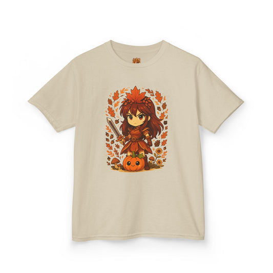 Kawaii anime girl warrior strijdster kinder shirt Sand. Bedrukking voor