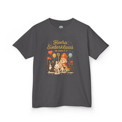 🎁 Kinder T-shirt – Hoera Sinterklaas is hier!