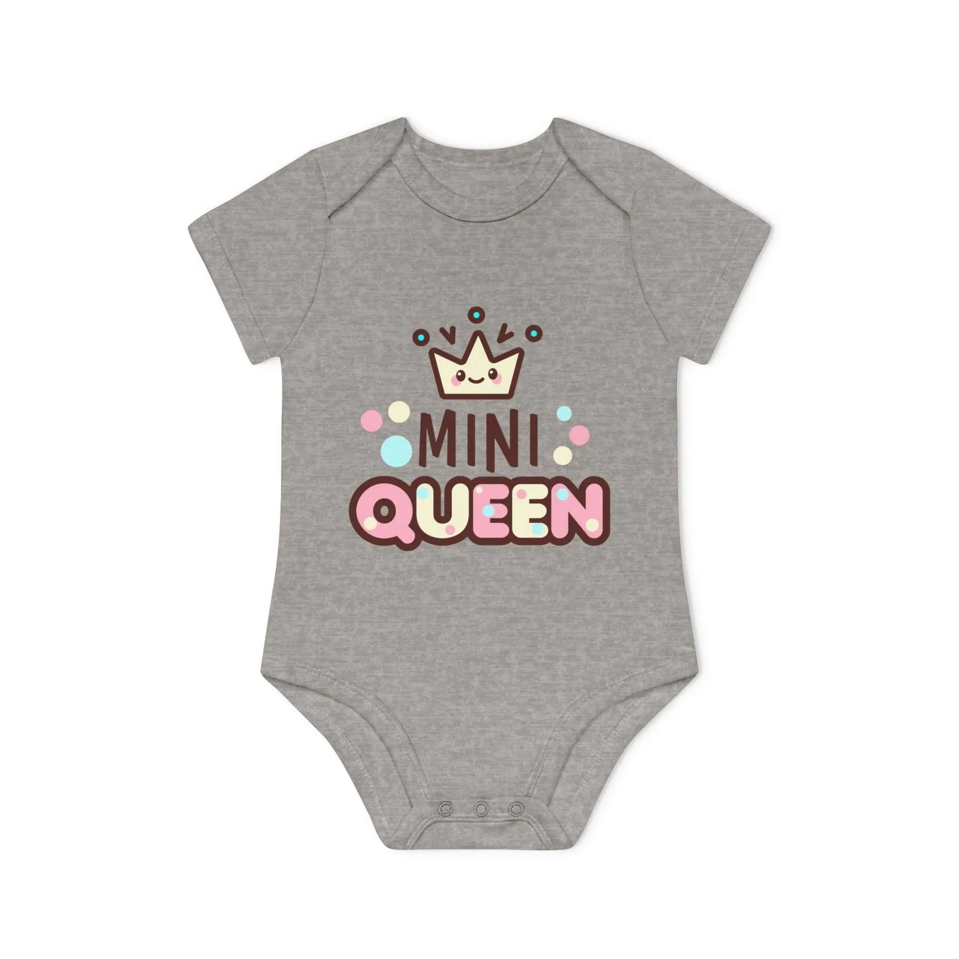 Mini Queen Romper – Schattige Baby Romper met Kroontje | Biokatoen in 4 Kleuren Printify