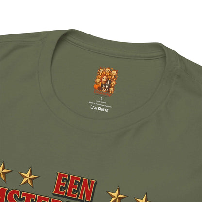 Shirt Kids Amsterdammer Military green Met Logo Creatieve Aap nek label