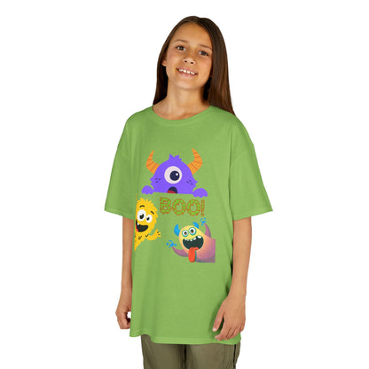 Kinder T-shirt – Boo! Halloween Monsters