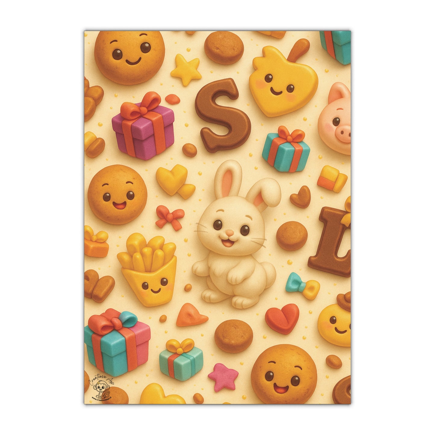 🍫 Inpakpapier – Sinterklaas Kawaii Anime maggie's Snoepgoed