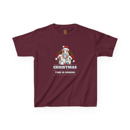 🎄 Kids Kerst T-Shirt – Christmas Time Is Coming