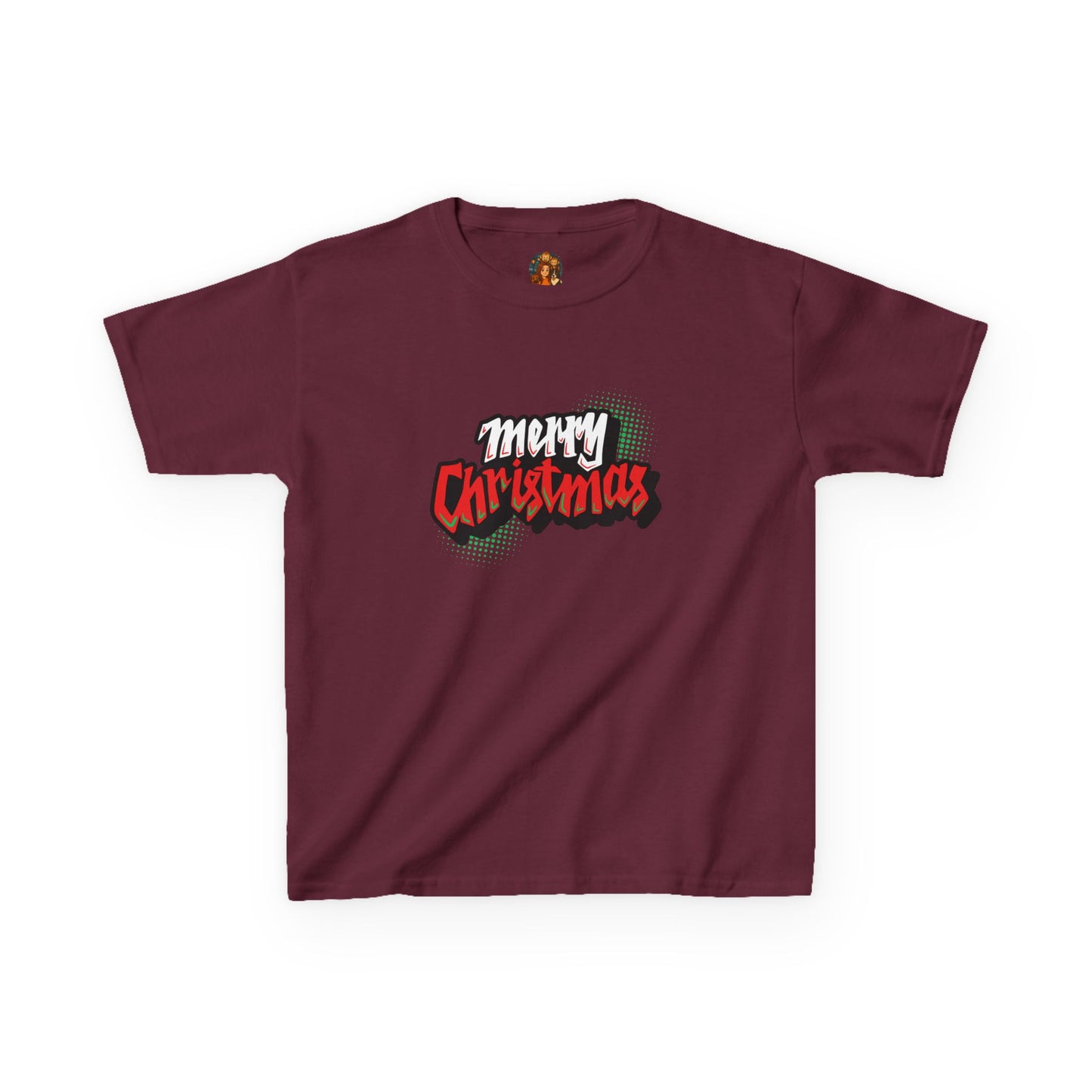🎄 Kinder T-Shirt – Merry Christmas (Comic Style)