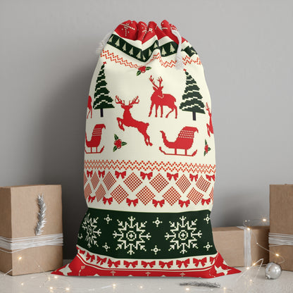 Kerst Vibes Cadeau Zak – 55 x 85 cm – Scandinavian Christmas Gift Bag