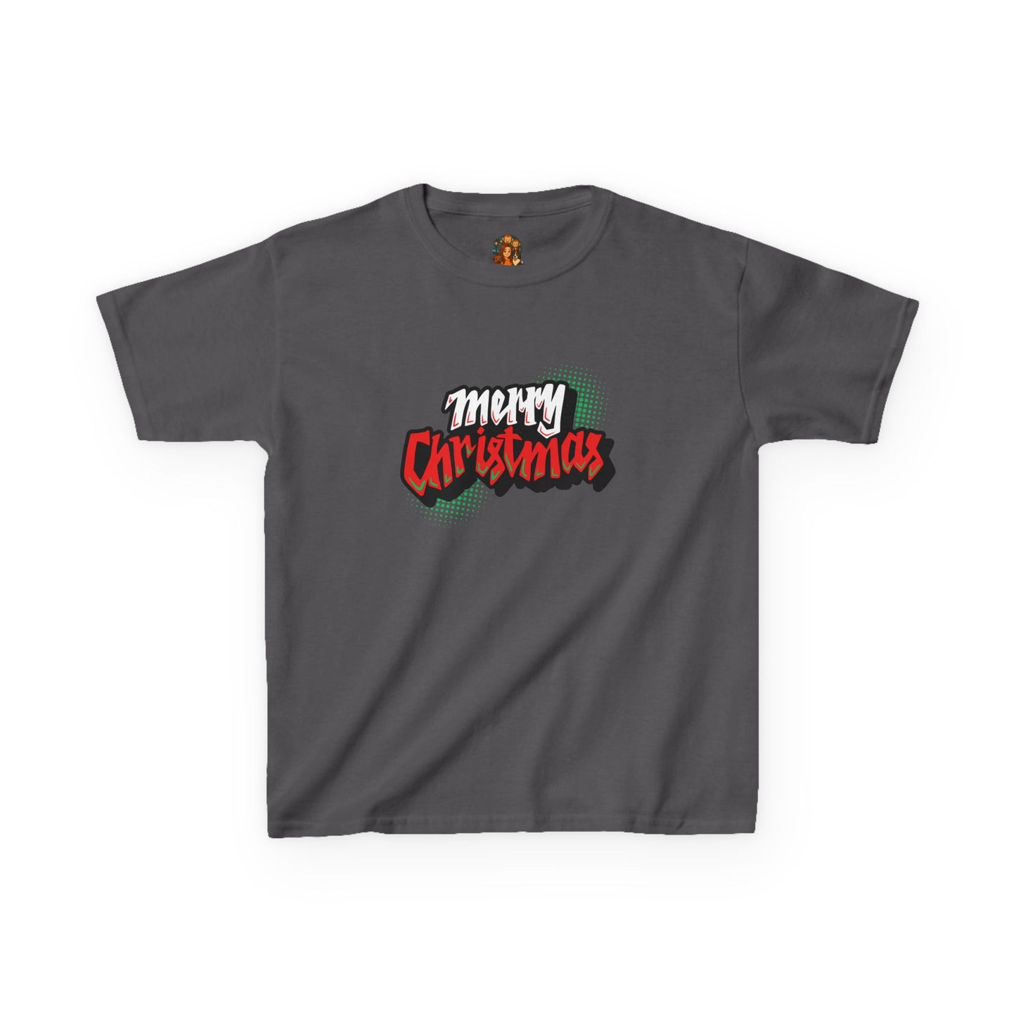🎄 Kinder T-Shirt – Merry Christmas (Comic Style)