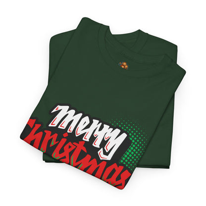 Merry Christmas T-Shirt Unisex – Forest Green/Maroon/Grey/Black – Kerstshirt Volwassenen S-5XL
