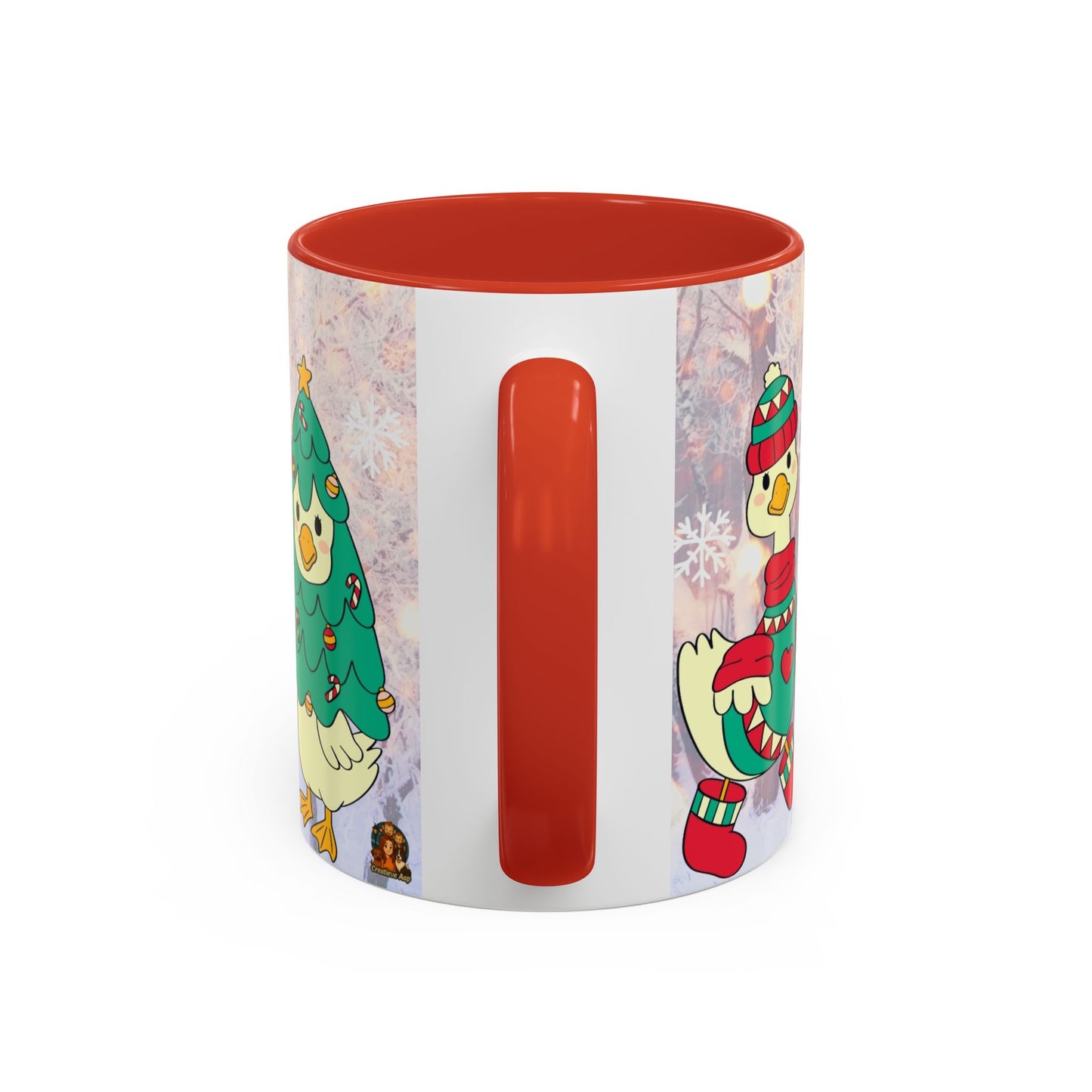 Ganzen Familie Kerst Mok – 330 ml – Kawaii Kerst Editie